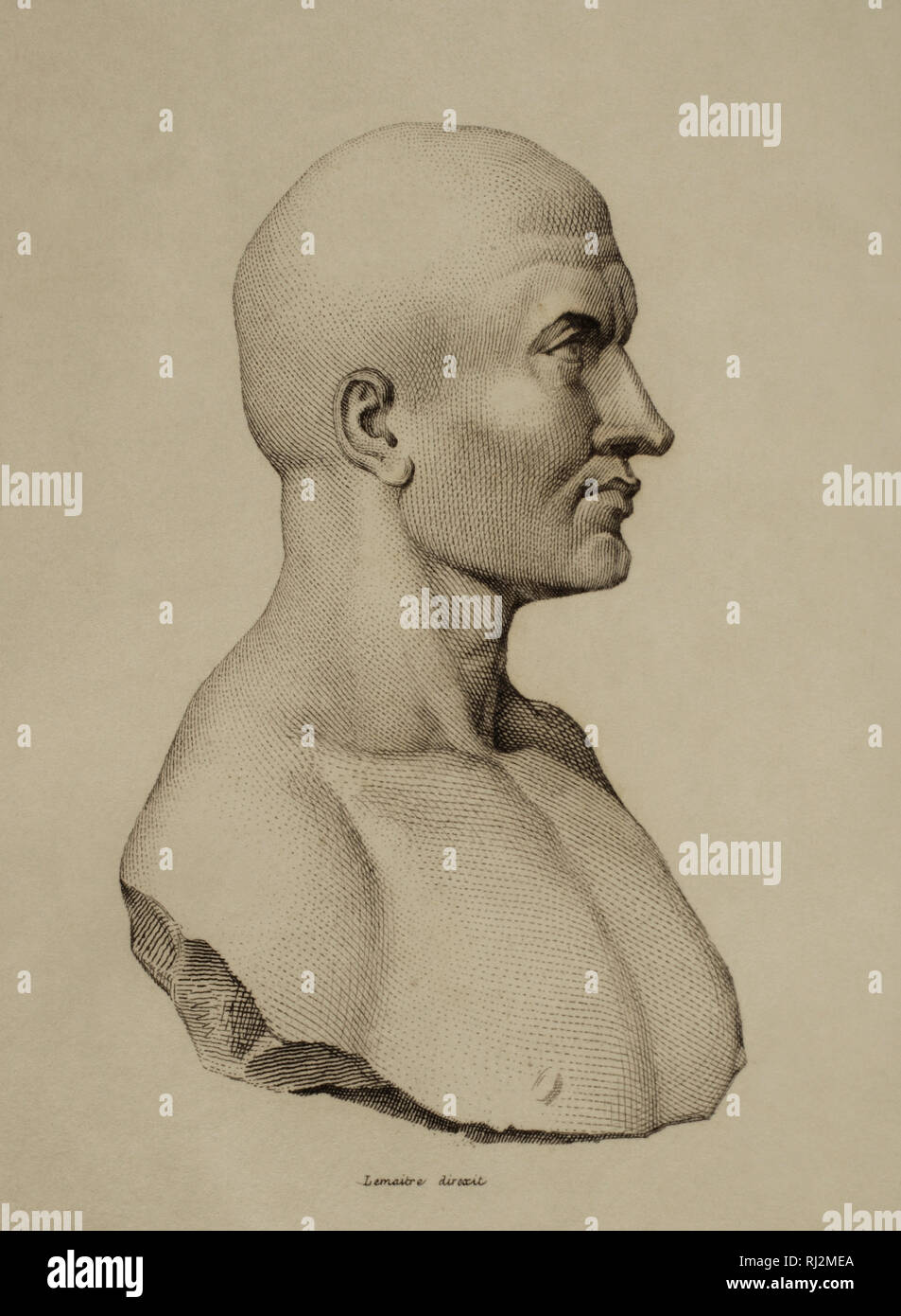 Scipio Aemilianus (185129 BC). Consul of the Roman Republic. Lemaitre