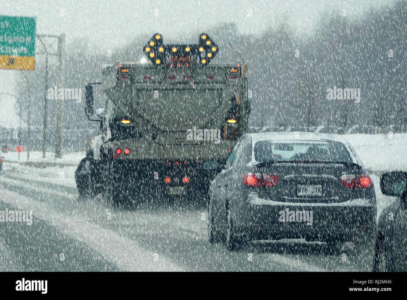Snow plow salt hires stock photography and images Alamy