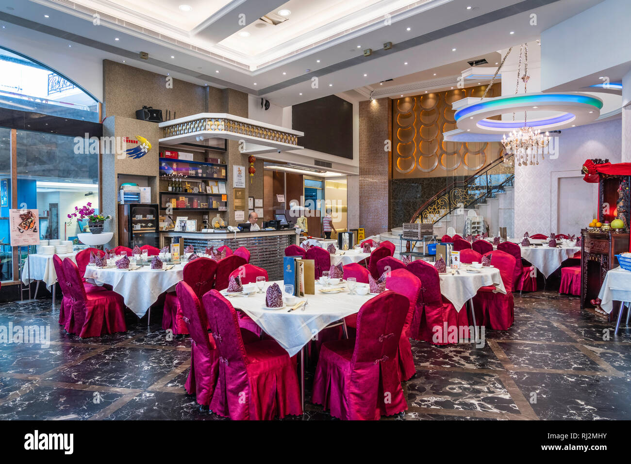 A Seafood Restaurant Interior In Lei Yu Mun In Kowloon Hong