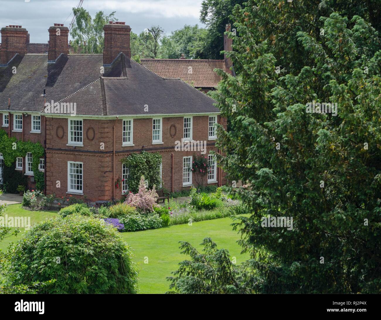 The Dean's residence and gardens just behind York Minster Cathedral, in