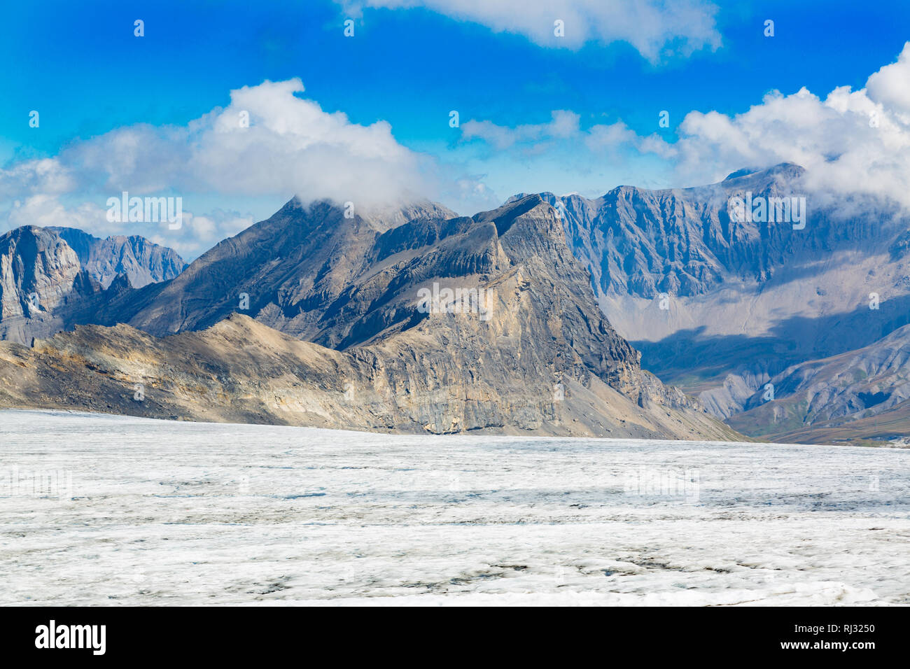 Amazing landscape of Glacier des Diablerets in Swiss Alps Stock Photo