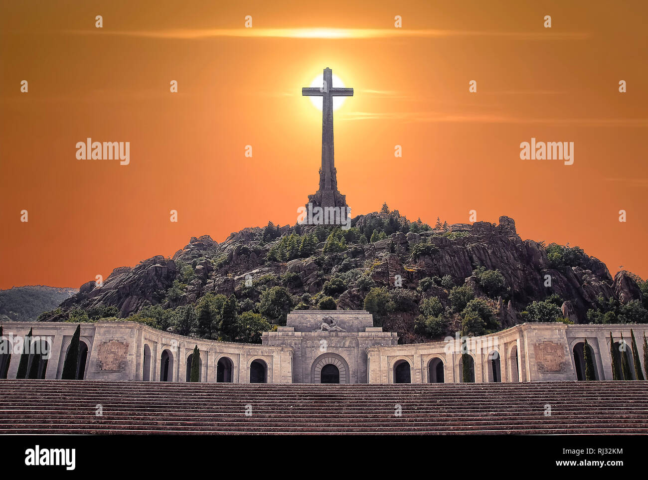Valley of the Fallen in Madrid, Spain Stock Photo Alamy