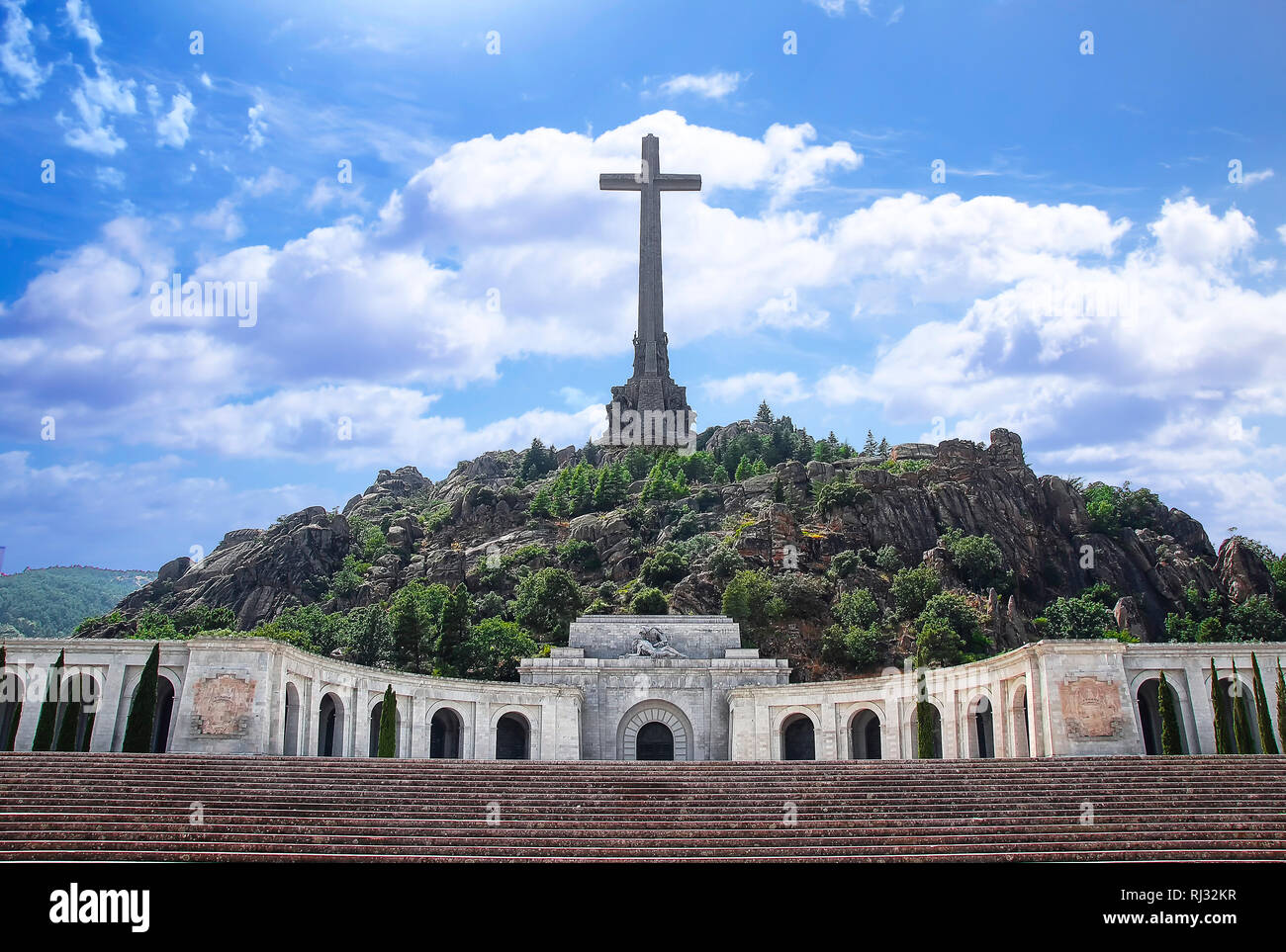 Valley of the Fallen in Madrid, Spain Stock Photo