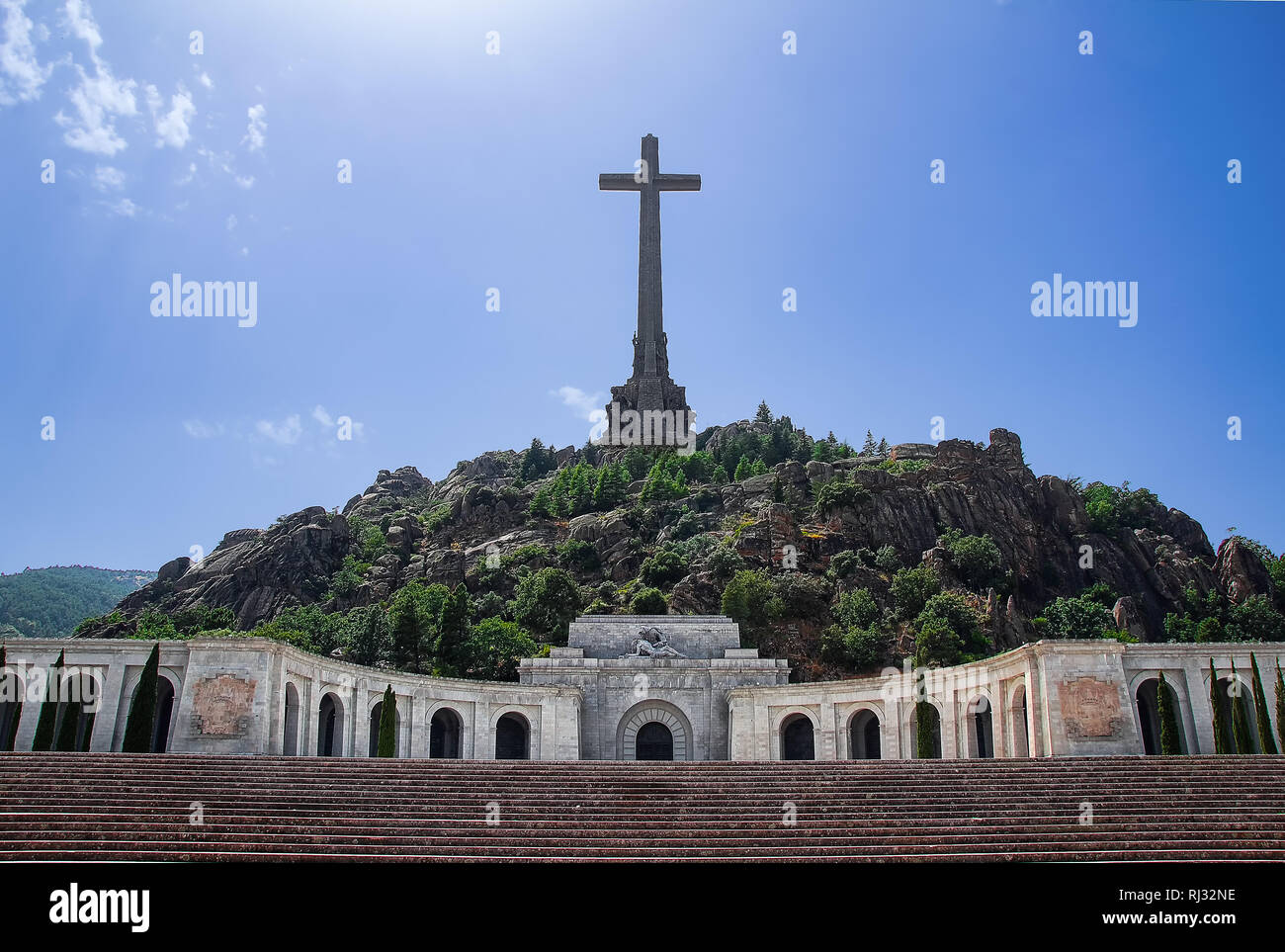 Valley of the Fallen in Madrid, Spain Stock Photo