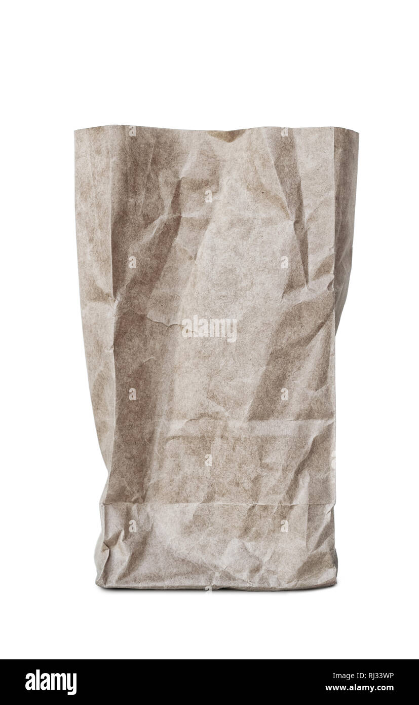 Normal Brown Package Kraft brown package with rectangular bottom isolated on white ...