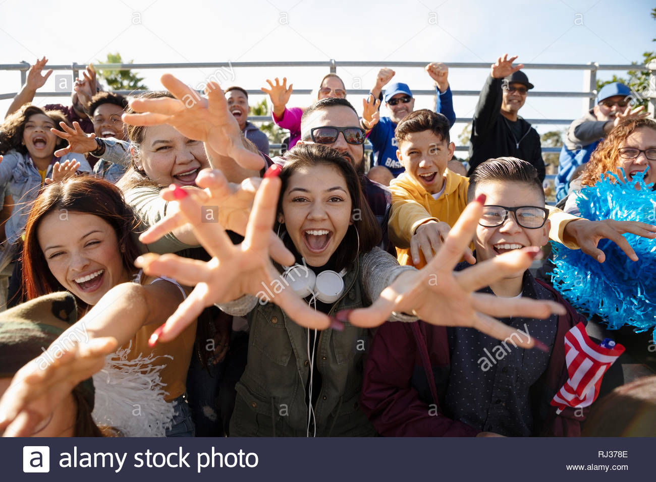 Young baseball fans looking at camera hi-res stock photography and images -  Alamy