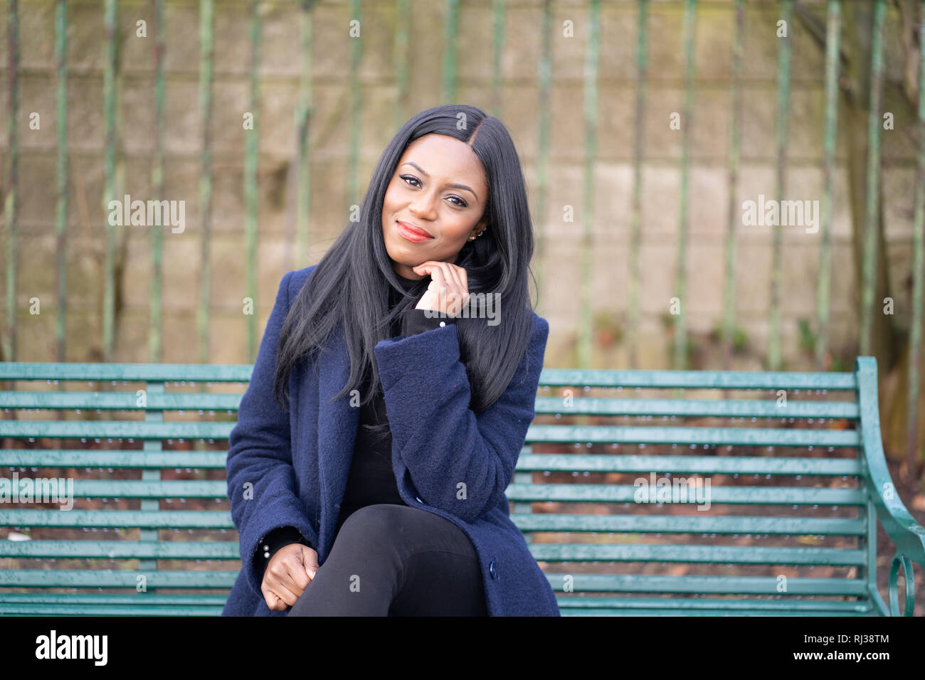 Portrait of a young black woman Stock Photo - Alamy