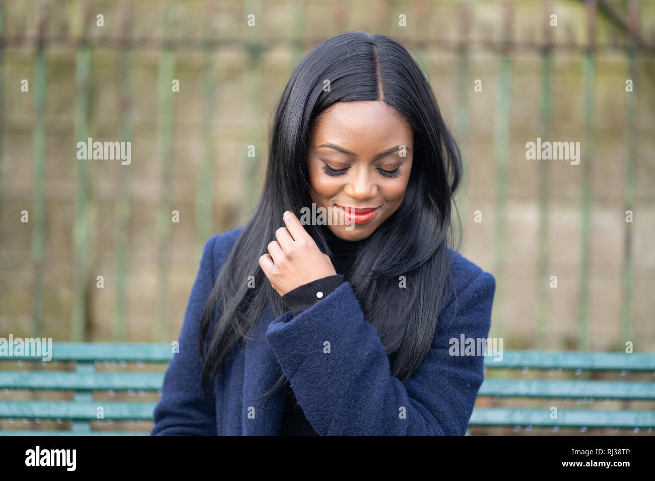 Portrait of a young black woman Stock Photo - Alamy