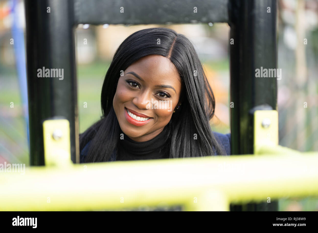 Portrait of a young black woman Stock Photo - Alamy