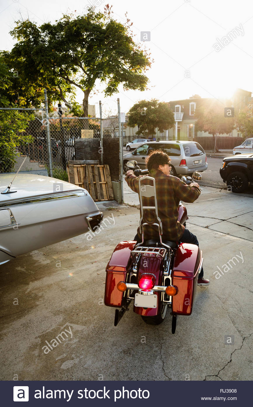 Motorcycle Parking Stock Photos & Motorcycle Parking Stock Images Alamy