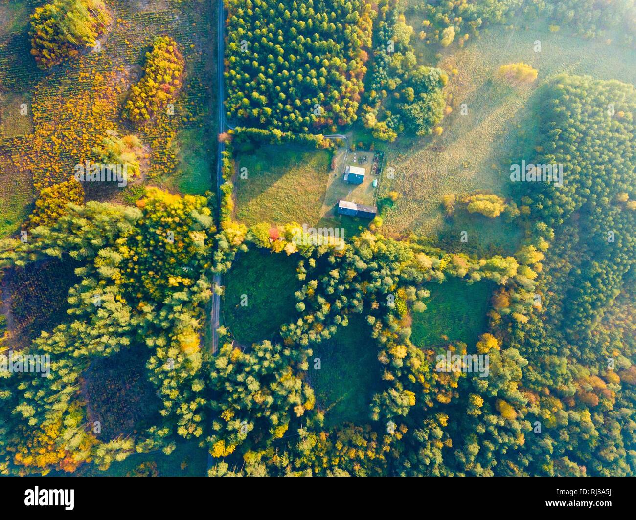 Aerial top down morning light hi-res stock photography and images - Alamy
