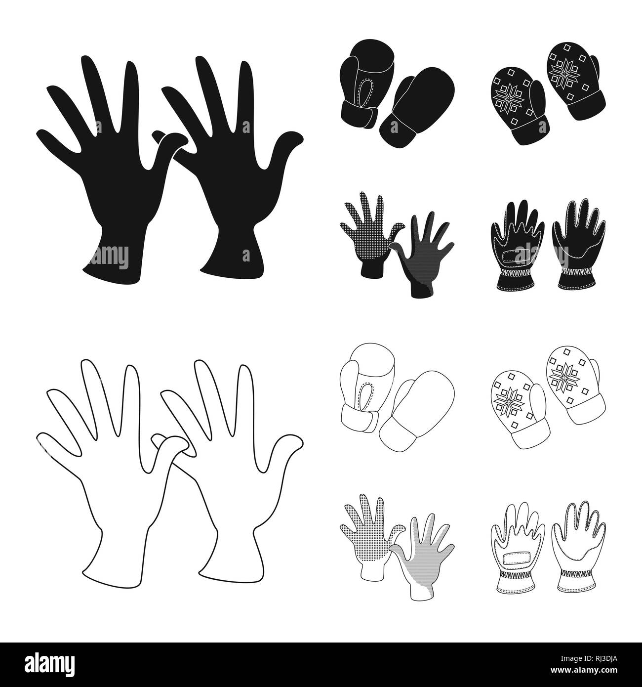 Vector design of silhouette and safety logo. Collection of silhouette and comfort stock symbol for web. Stock Vector