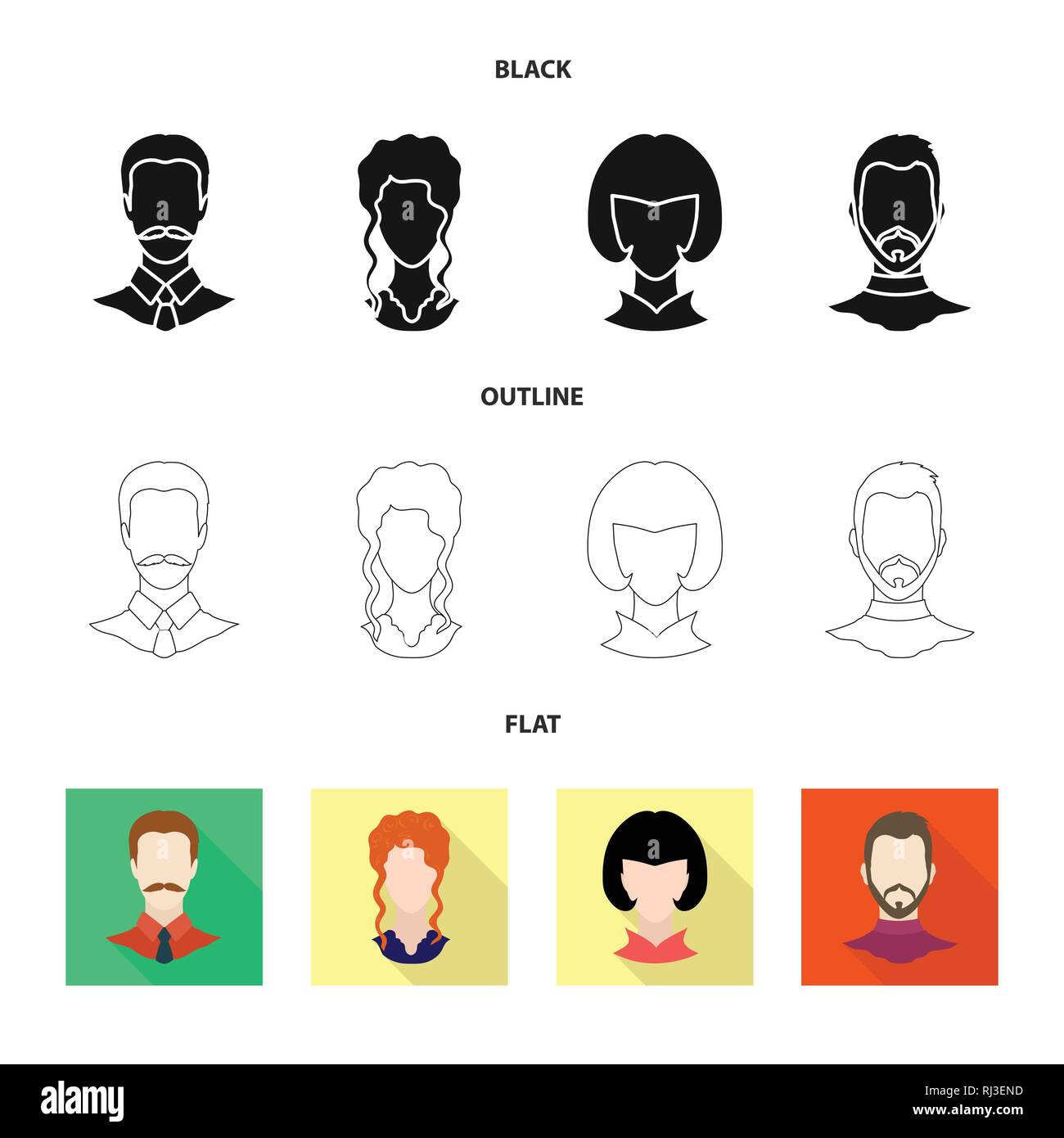 Vector illustration of professional and photo icon. Set of professional ...
