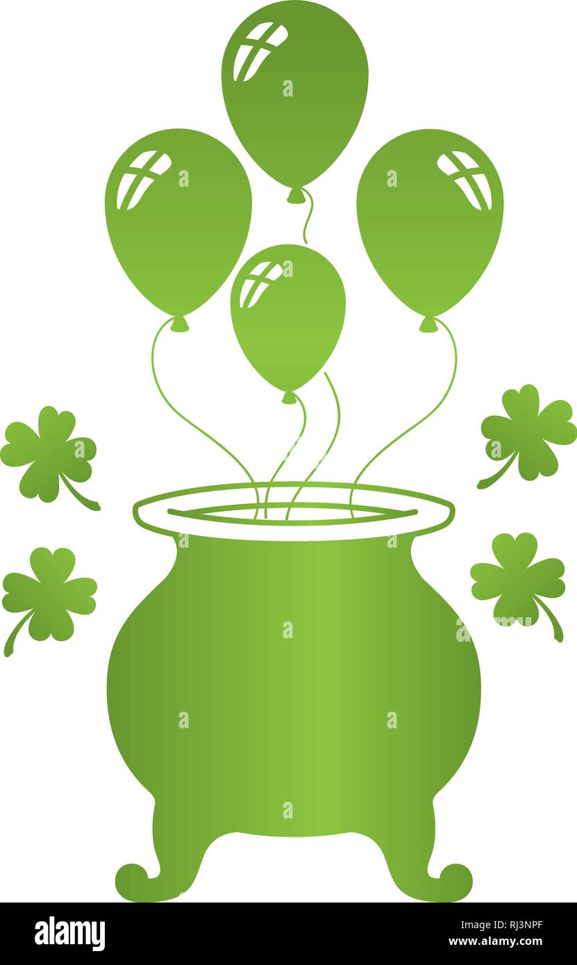 leprechaun cauldron isolated icon Stock Vector Image &amp; Art - Alamy