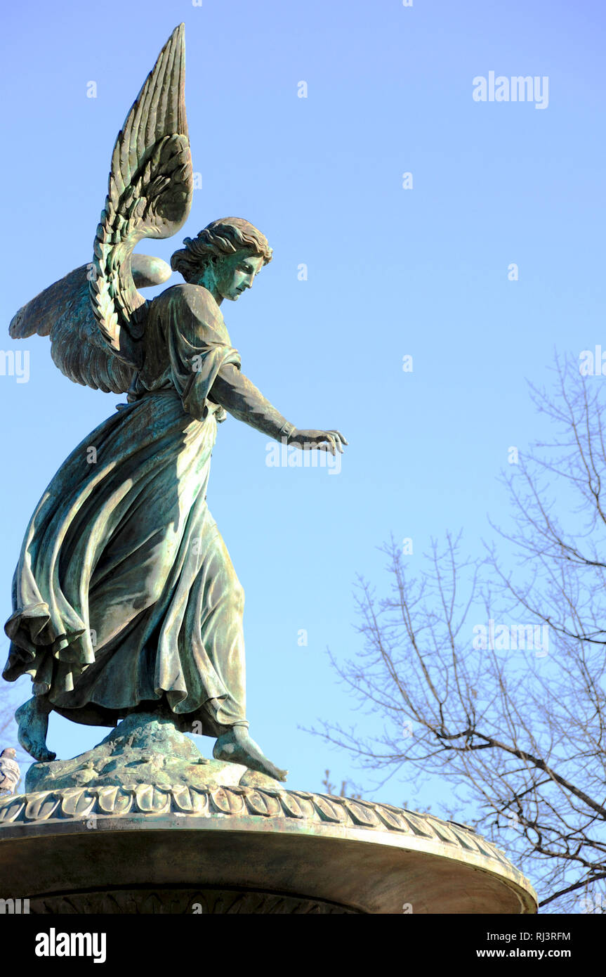 The Angel of the Waters statue at the Bethesda Terrace of New York City