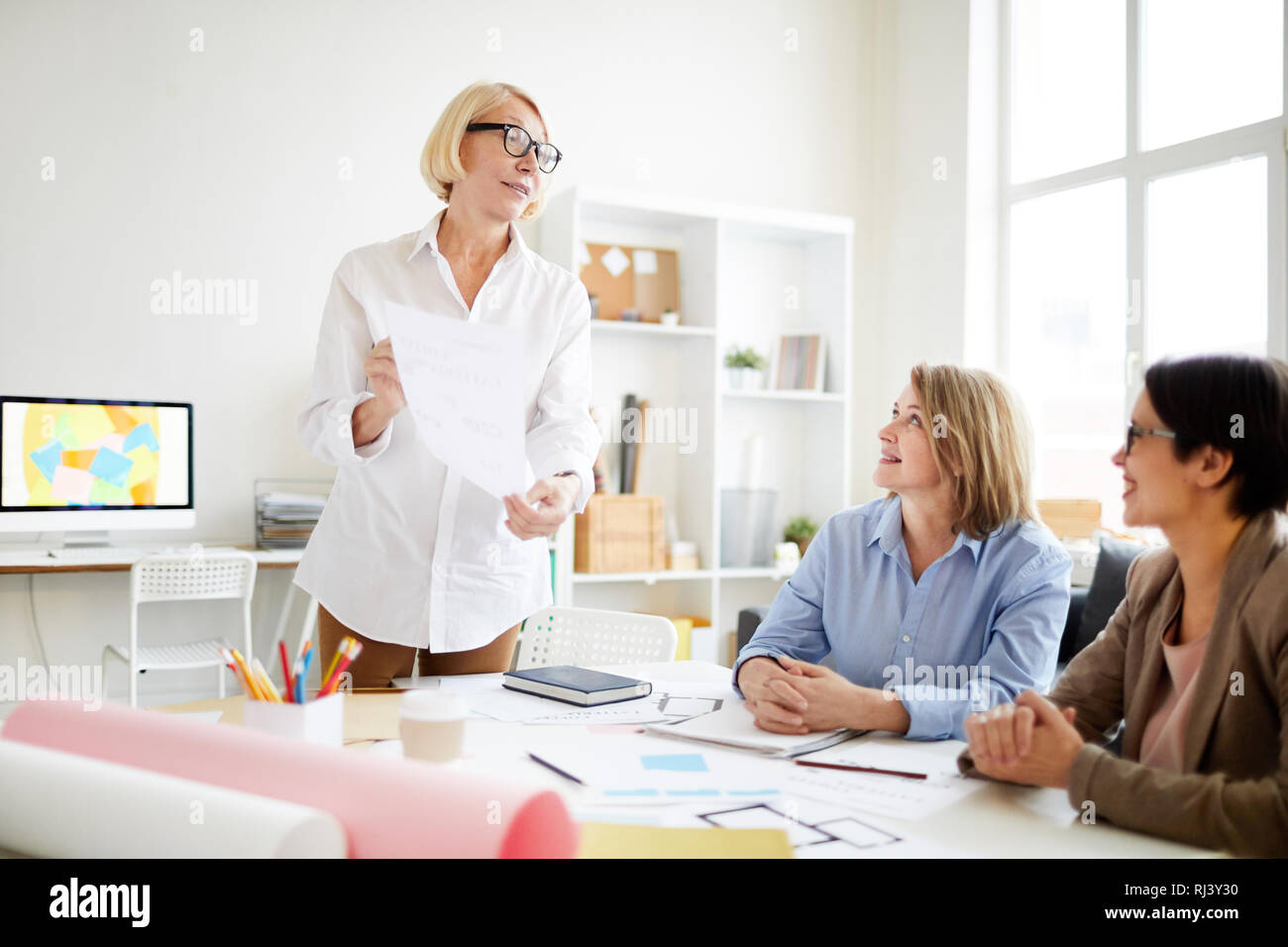 Designers Meeting in Office Stock Photo
