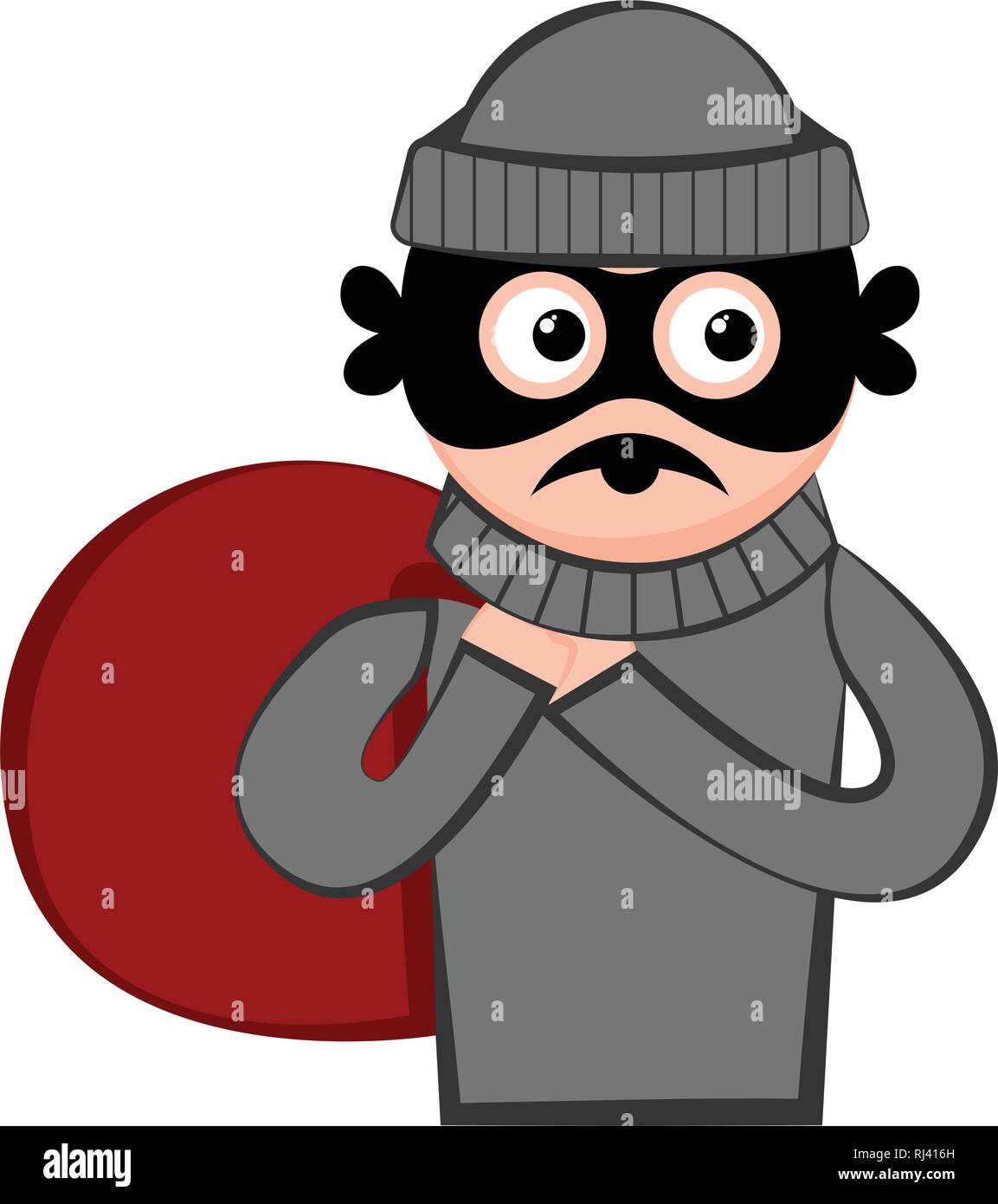 Surprised thief cartoon Stock Vector Image & Art - Alamy