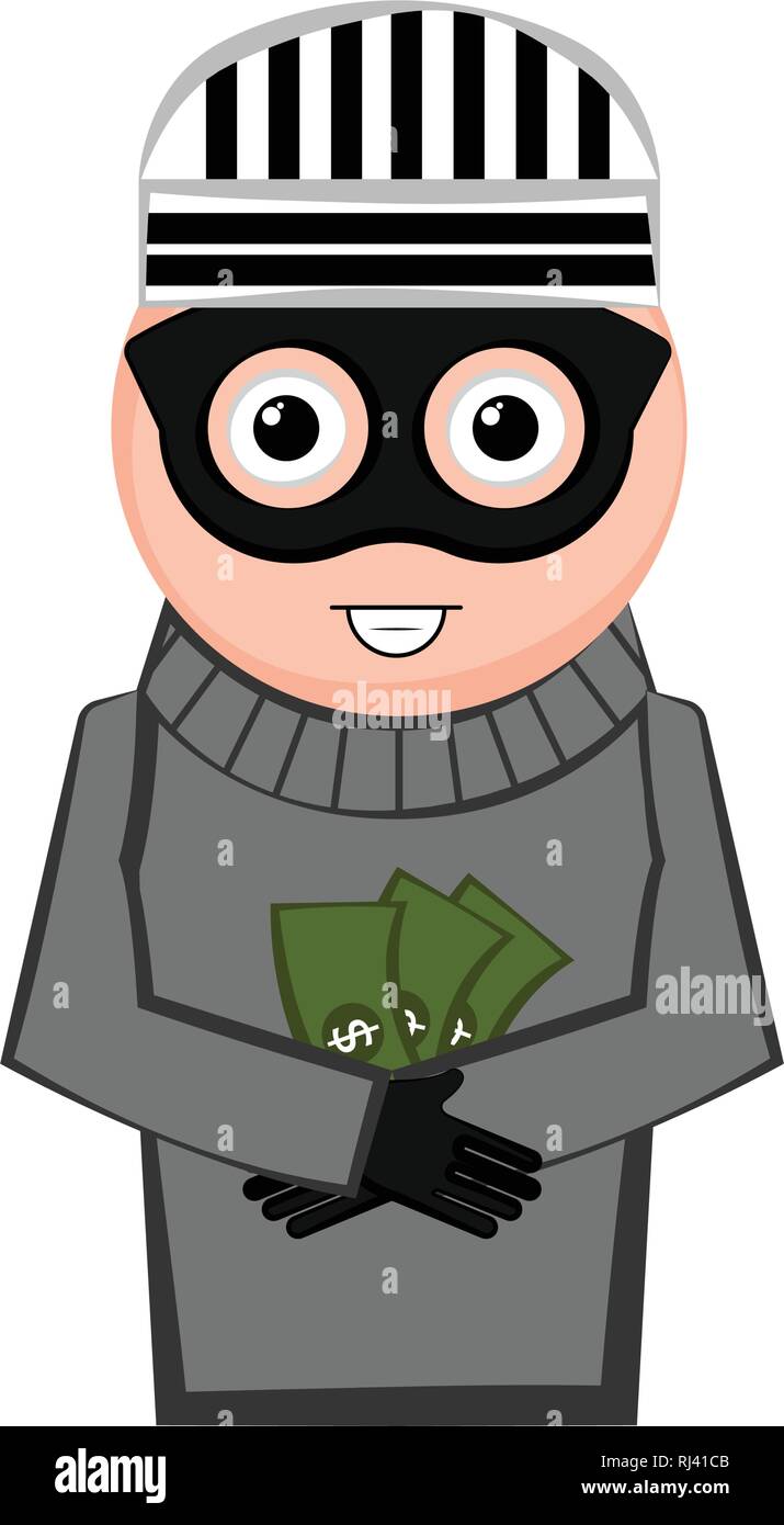 Happy thief cartoon Stock Vector Image & Art - Alamy