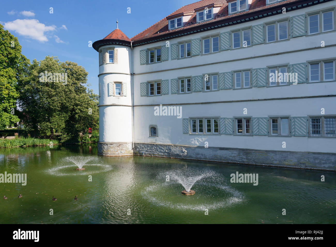 Wasserschloss Bad Rappenau, Landkreis Heilbronn, Baden-Württemberg, Deutschland Stock Photo