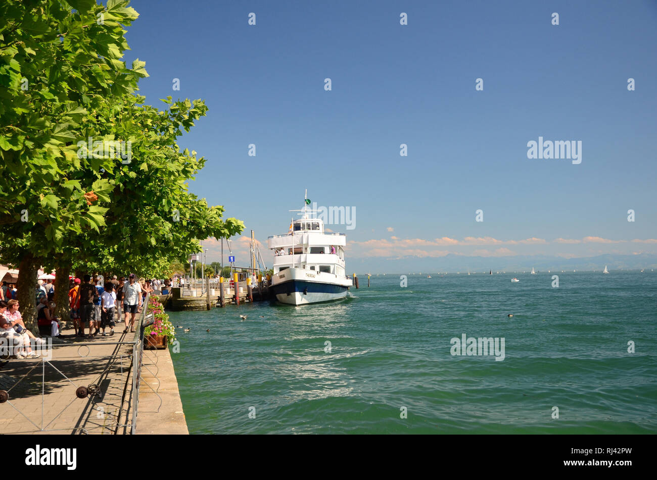 Deutschland, Baden-W¸rttemberg, Bodensee, Meersburg, Promenade ...