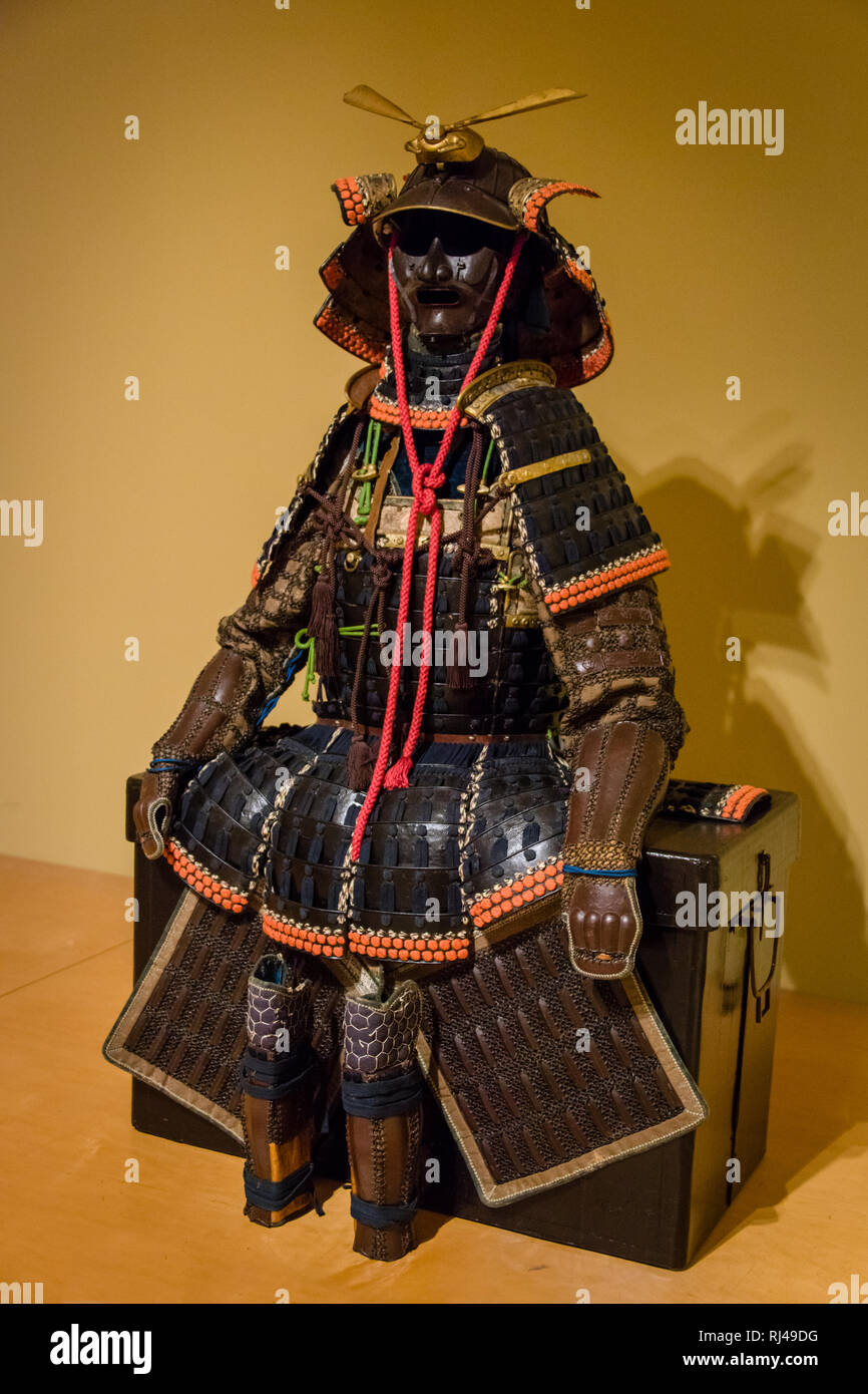 Samurai Armor from 1750 Stock Photo