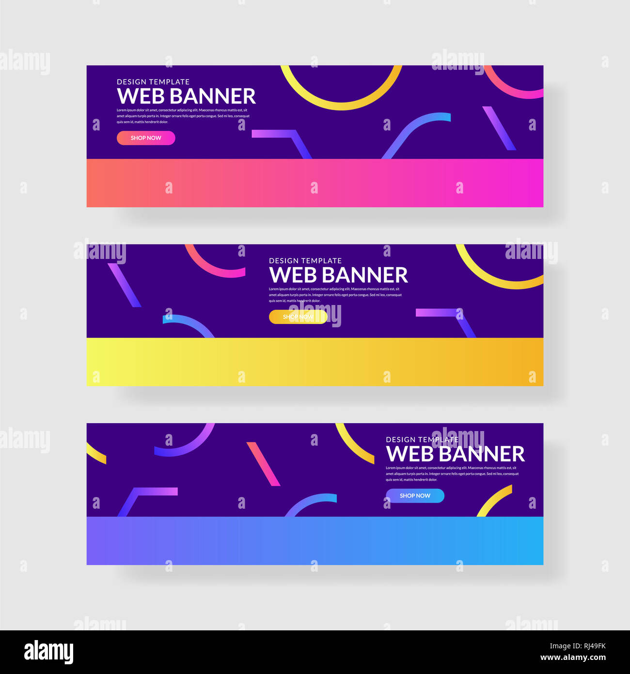 Website banner ui ux Stock Photo - Alamy