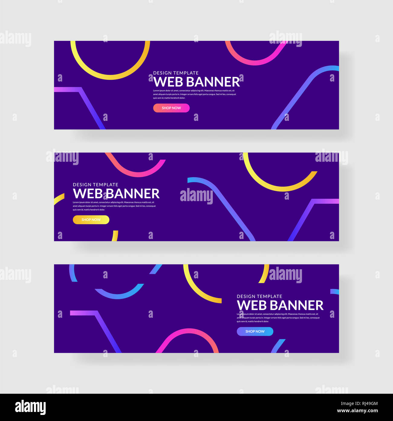 Website banner ui ux Stock Photo - Alamy