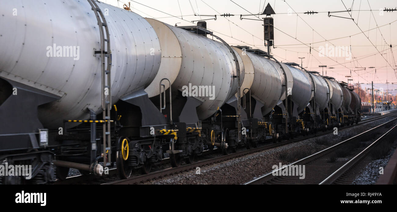 freight train fluid cargo cars Stock Photo Alamy