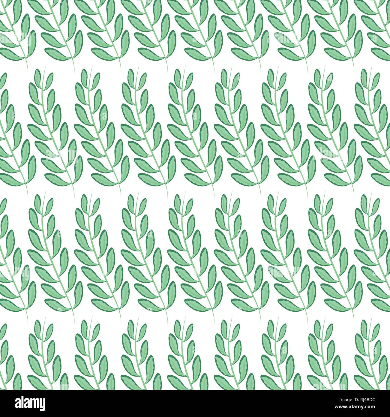 branch with leafs pattern vector illustration design Stock Vector Image ...