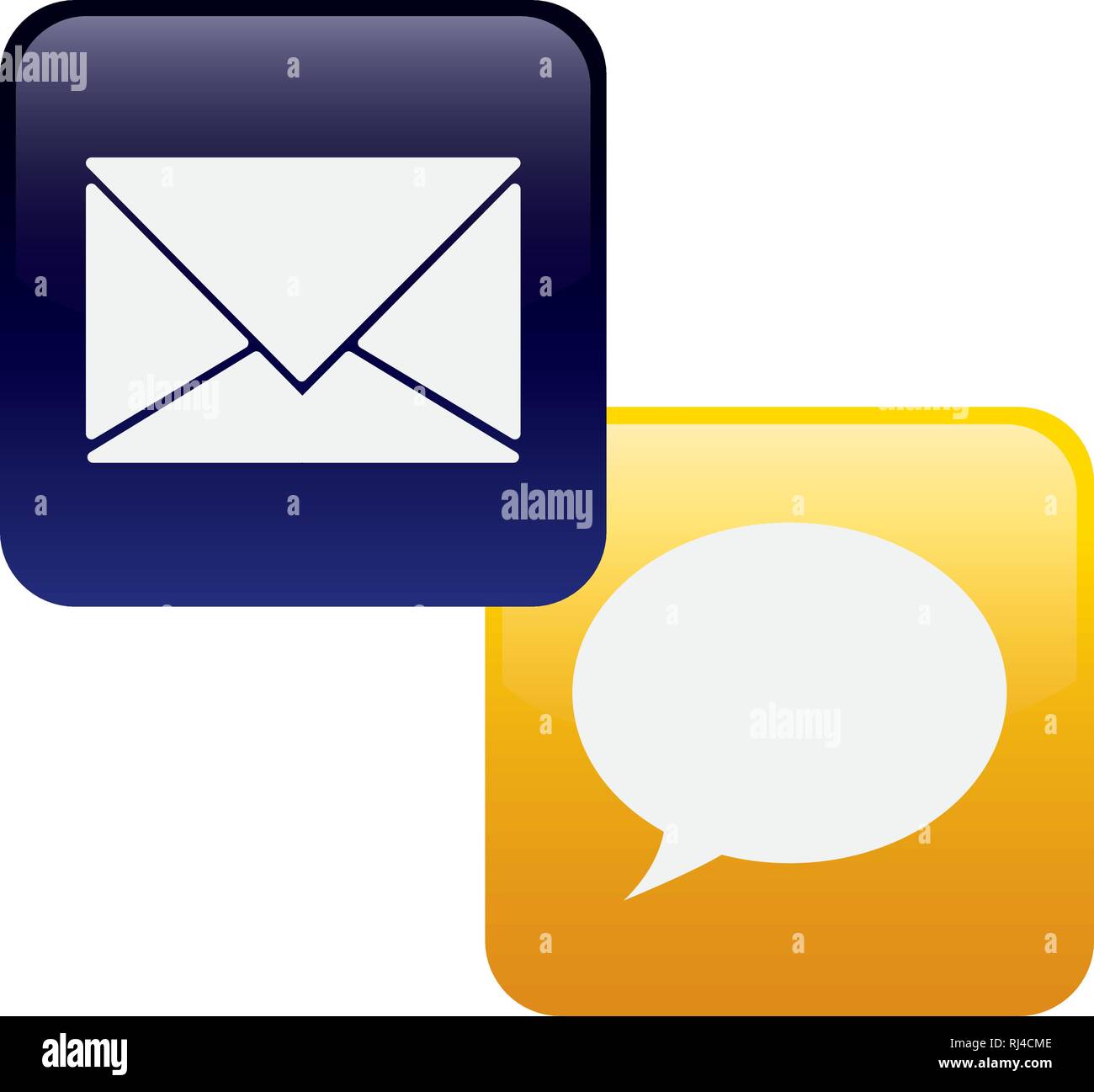 set of applications menu vector illustration design Stock Vector