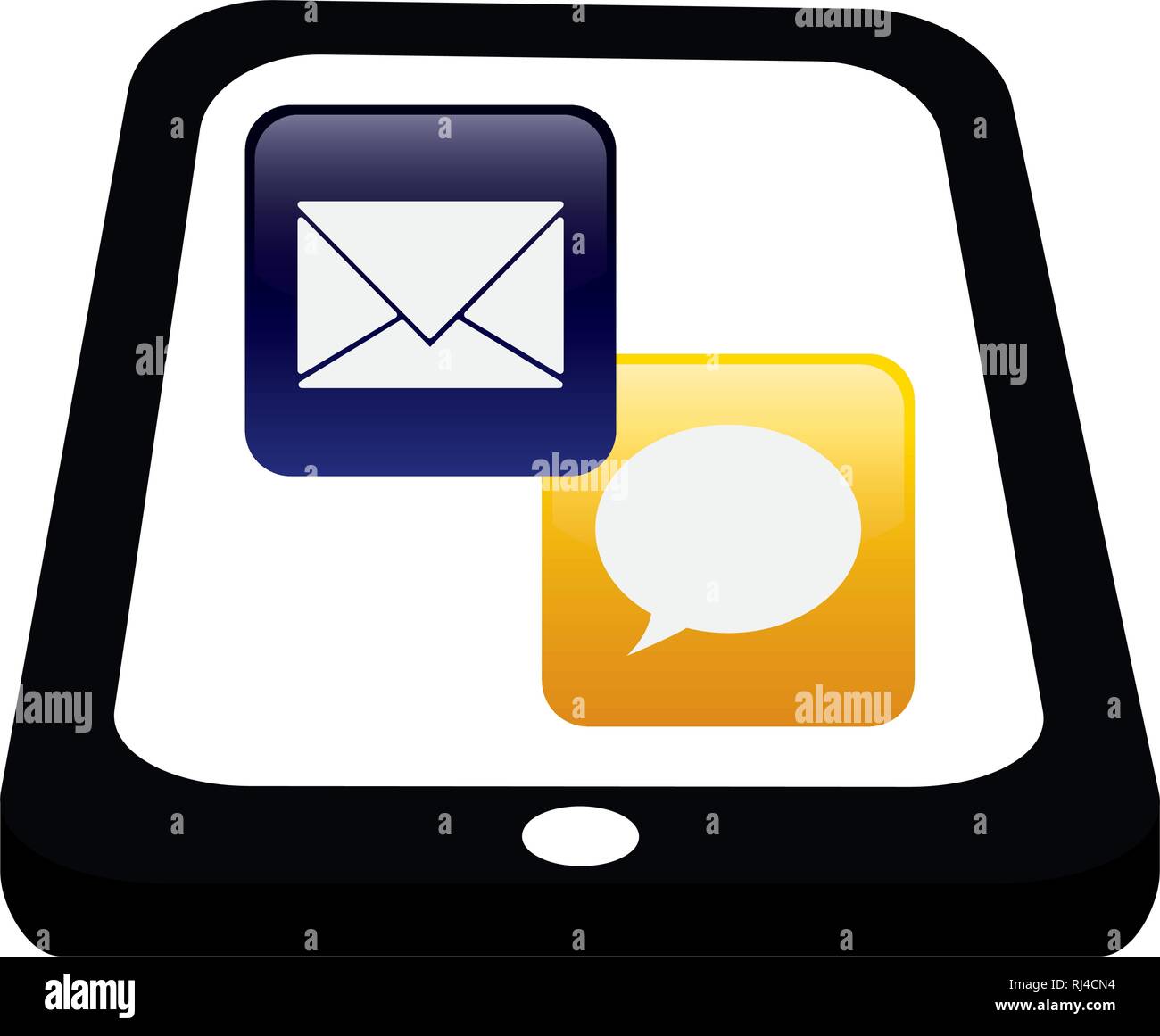 tablet with applications menu vector illustration design Stock Vector