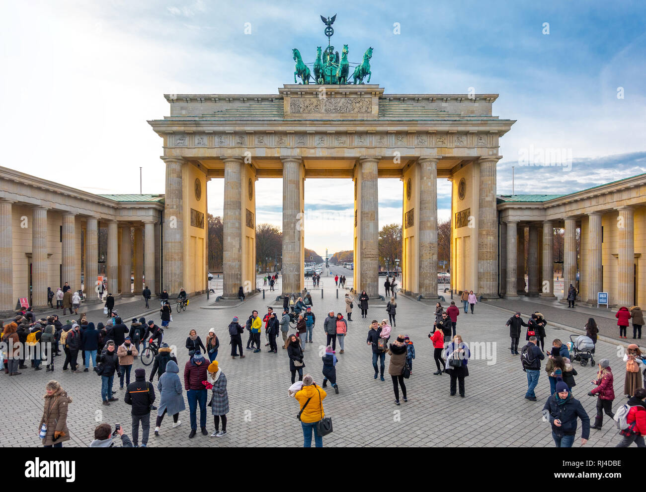 Berlin Brandenburg Gate, Berlin Brandenburger Tor Stock Photo