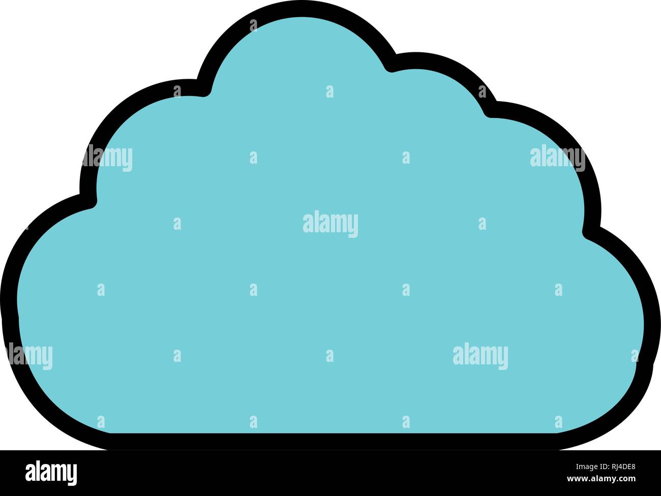 cloud computing server with arrow download vector illustration design ...