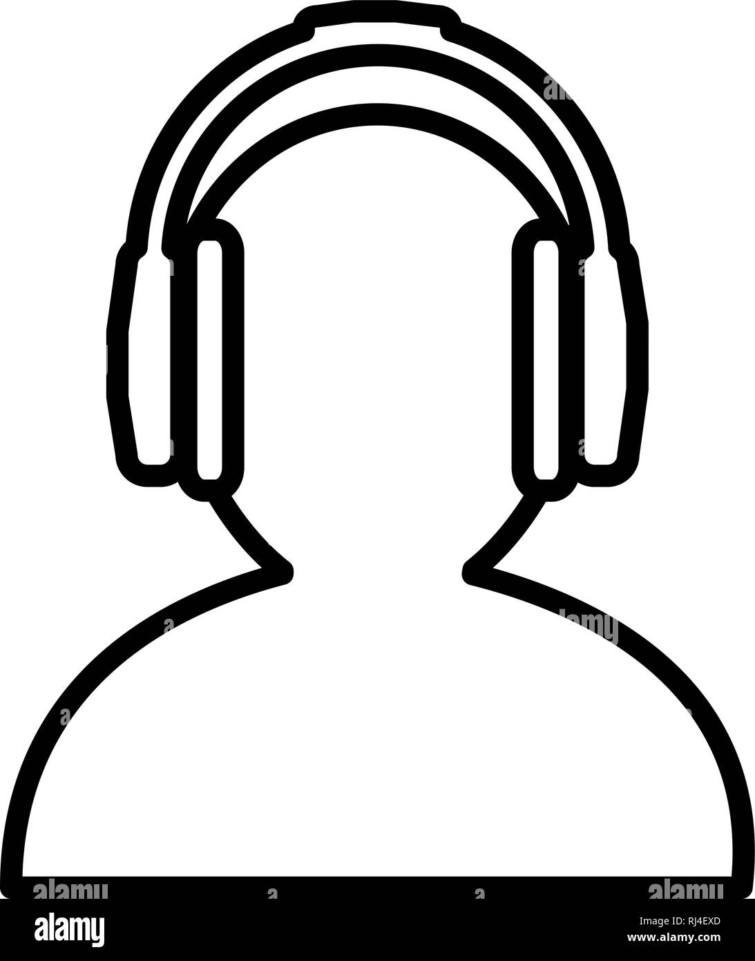 Dj Avatar Silhouette Icon Vector High Resolution Stock Photography and ...