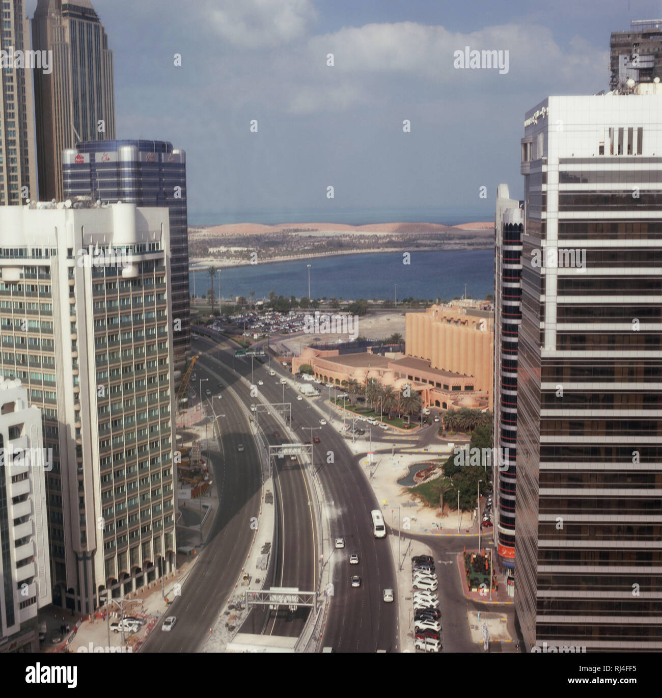 Abu Dhabi, Stadtansicht Stock Photo