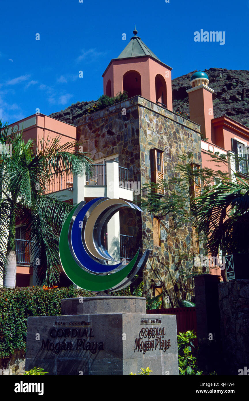 Puerto de M?gan, Hotel Cordial Mog?n Playa Stock Photo - Alamy