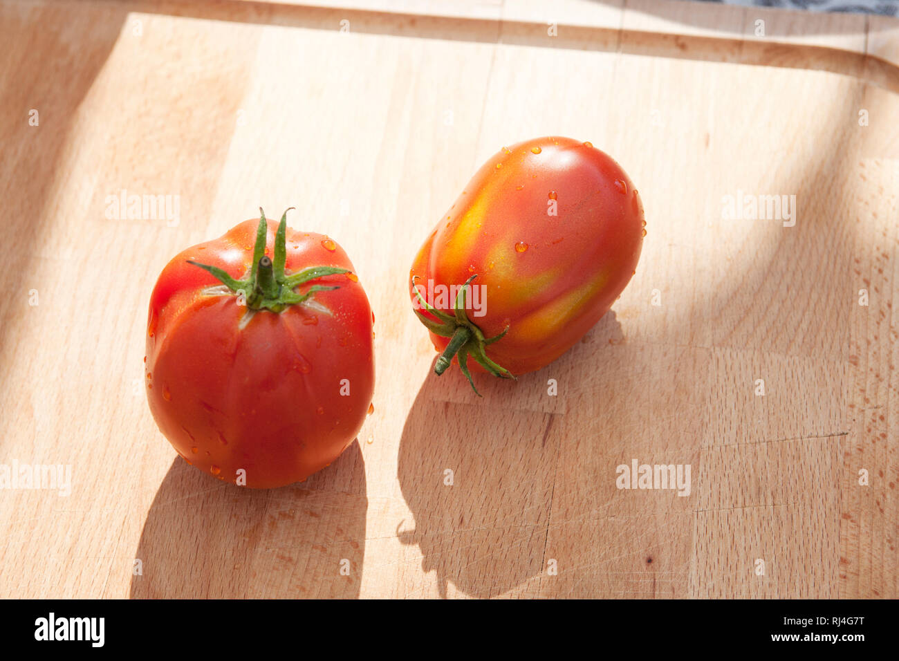 Ochsenherz-Tomaten Stock Photo