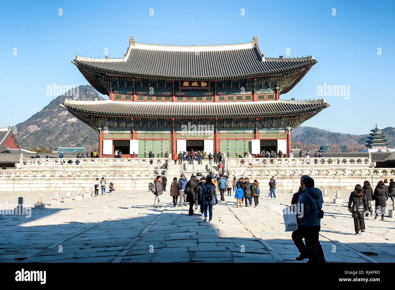 Seoul, South Korea, Gyeongbokgung Palace Stock Photo
