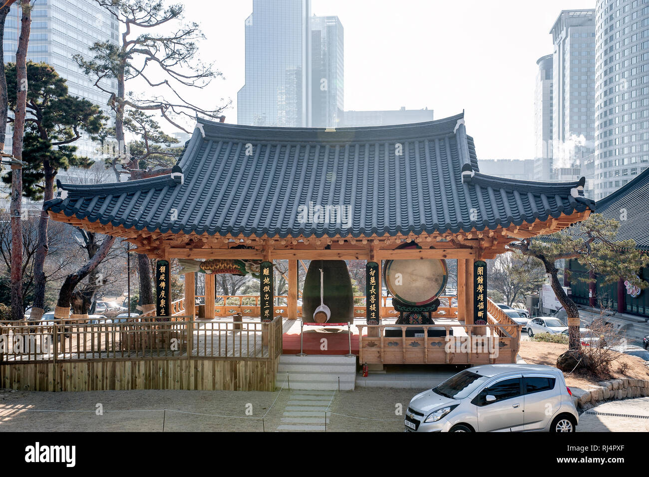 Seoul, South Korea. Bongeunsa Temple Stock Photo
