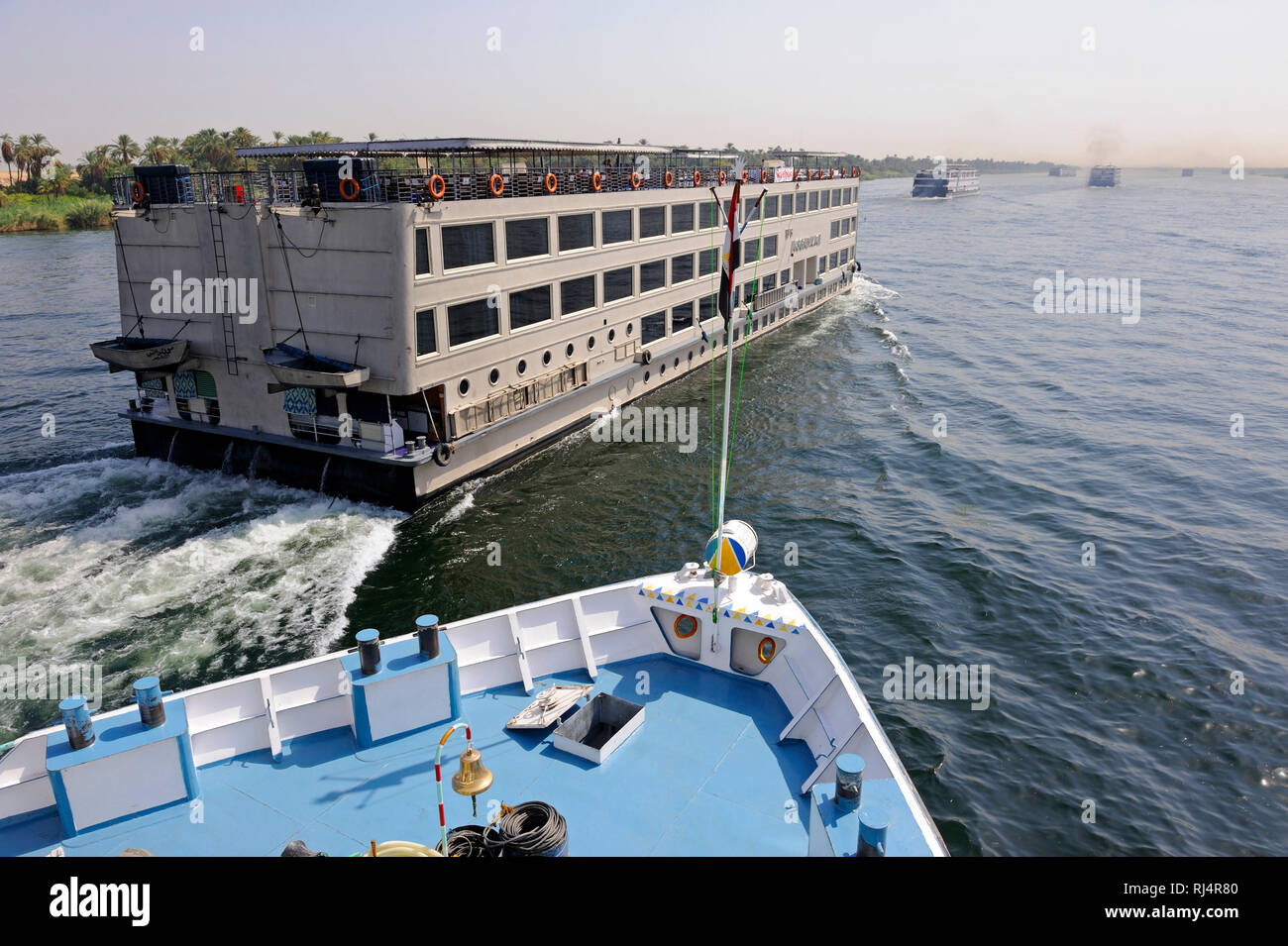 Schiffsverkehr auf dem Nil in ?gypten, Stock Photo