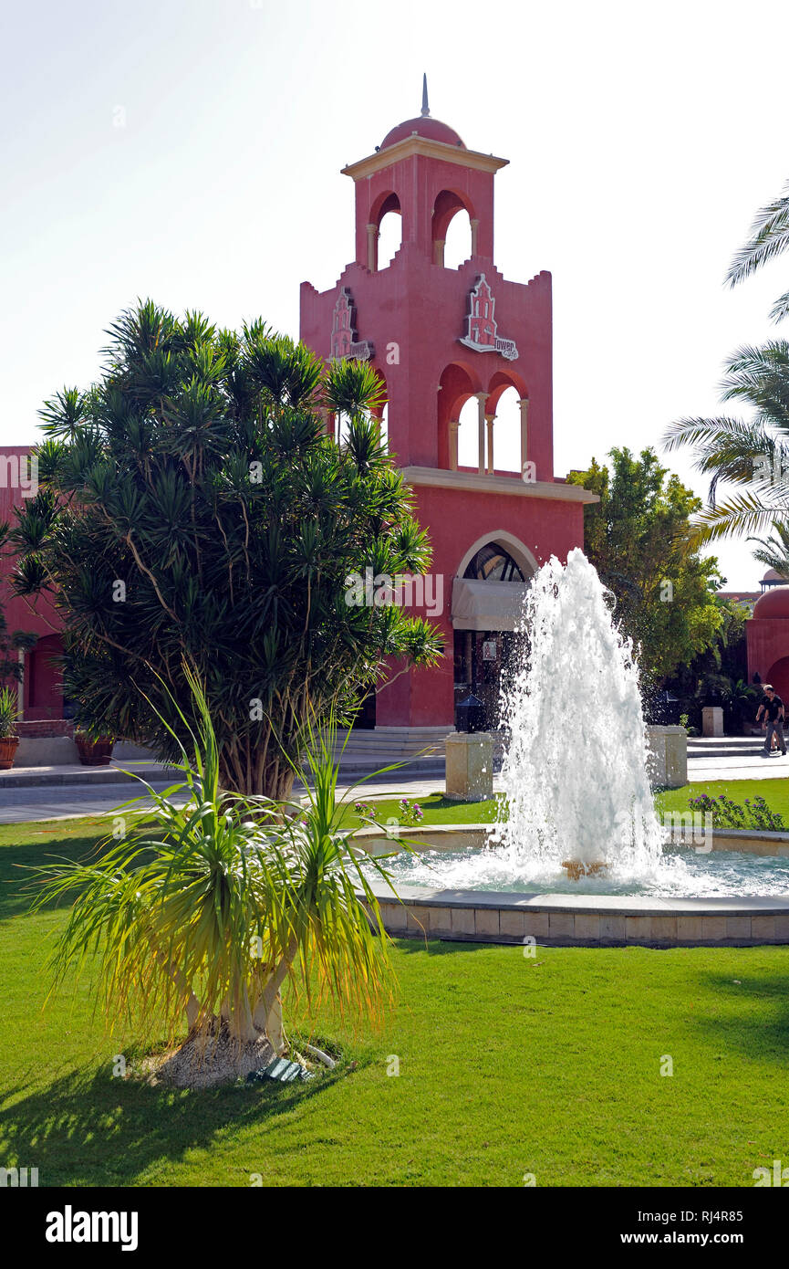 Das Turm Cafe am Luxushotel Grand Resort im Badeort Hurghada am Roten Meer, Stock Photo
