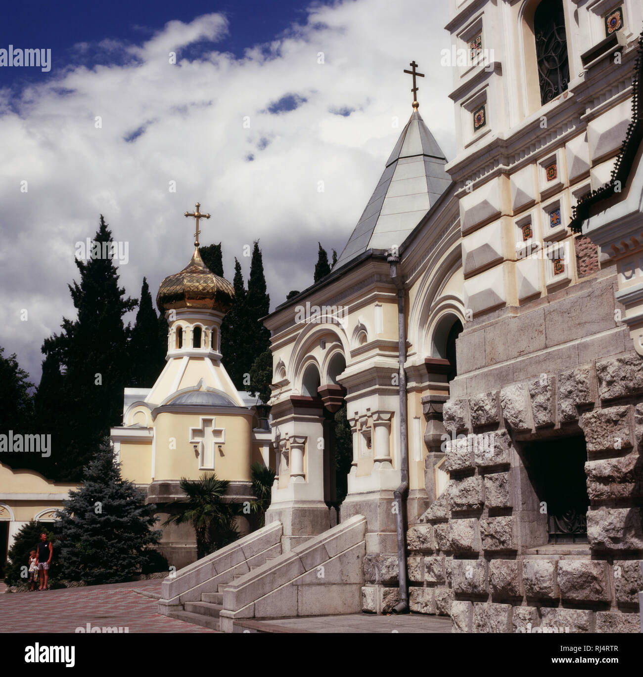Ukraine, Krim, Jalta, Alexander Newski Kathedrale, Stock Photo