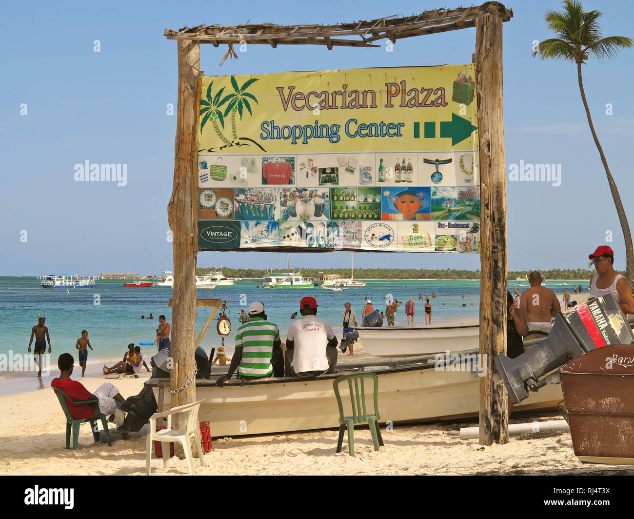 Karibik, Dominikanische Republik, Punta Cana, Playa Bavaro Stock Photo
