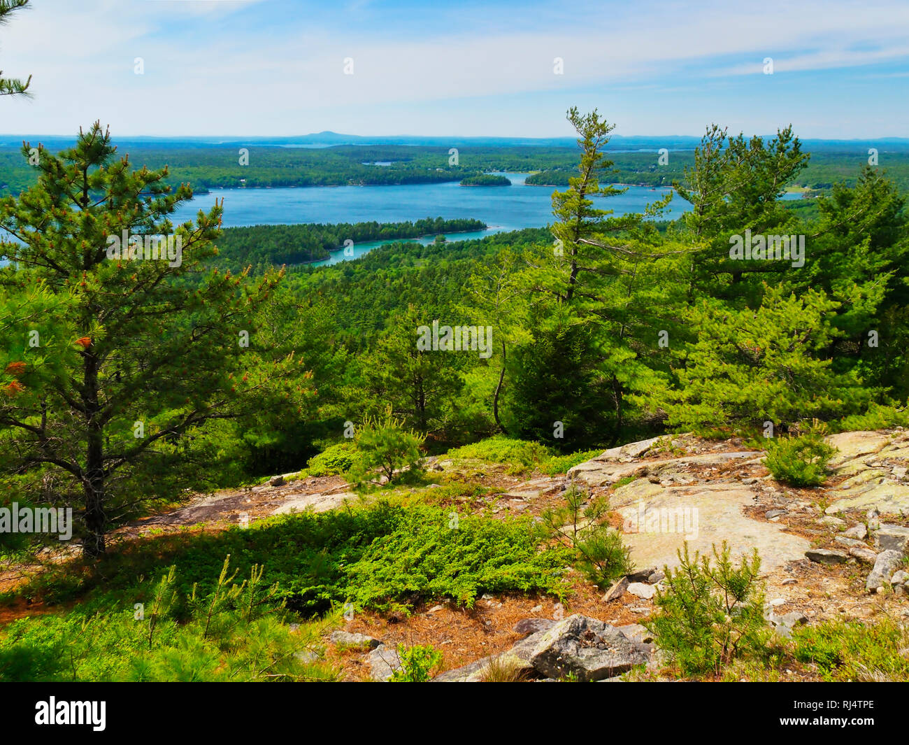 Giant Slide Loop Carriage Road, Acadia National Park, Maine, USA Stock ...