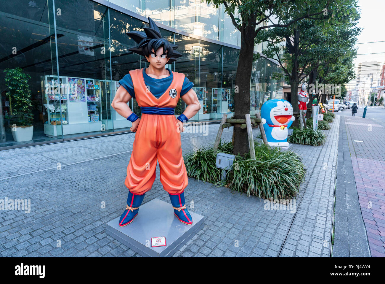 Character statue, outside head office of BANDAI Co., Ltd., Taito-Ku, Tokyo,  Japan Stock Photo - Alamy
