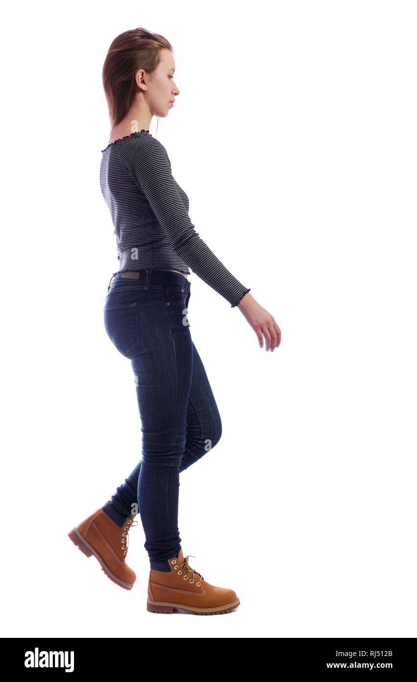 Woman Walking Side View