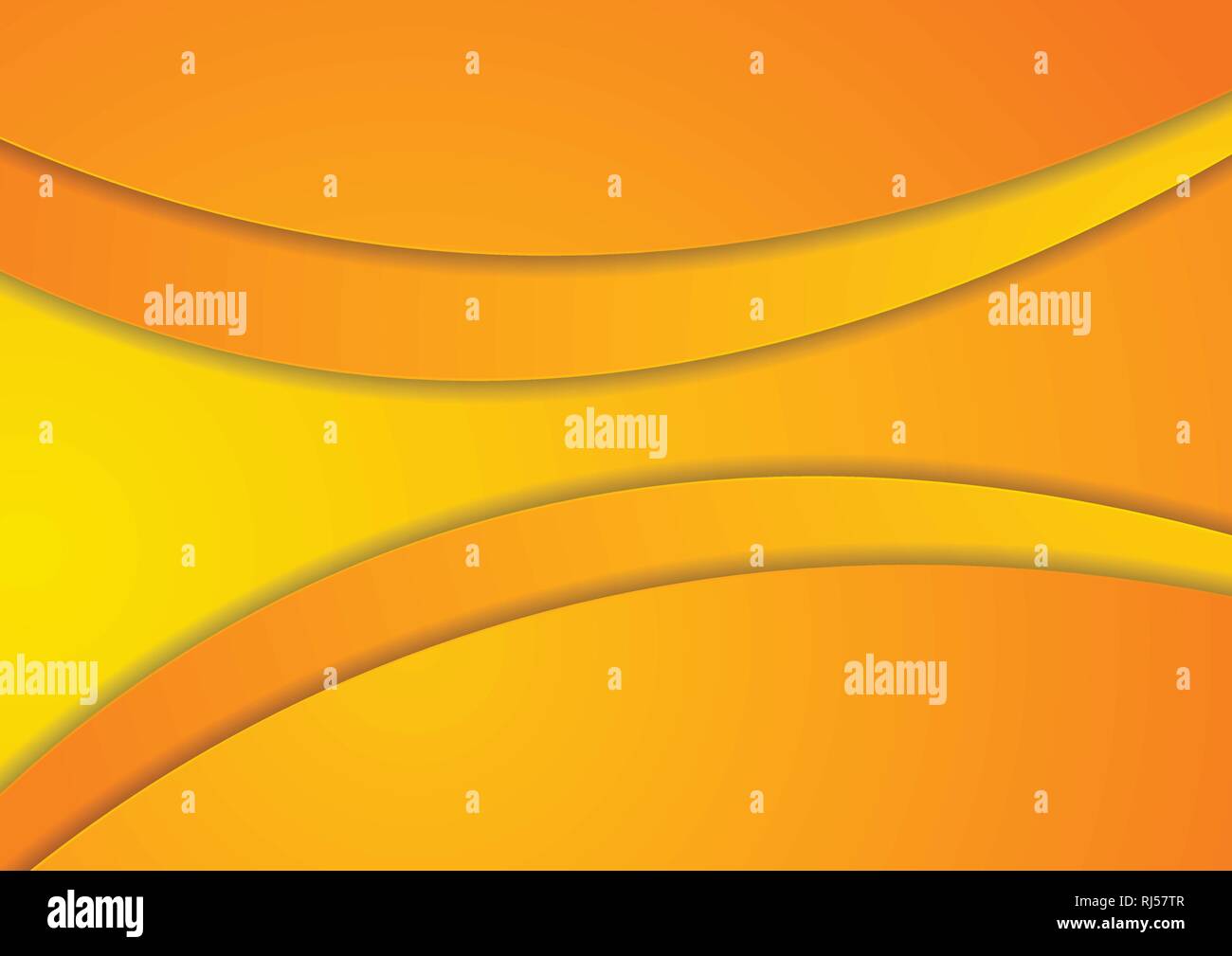 Abstract bright orange corporate wavy background. Modern minimal curved ...