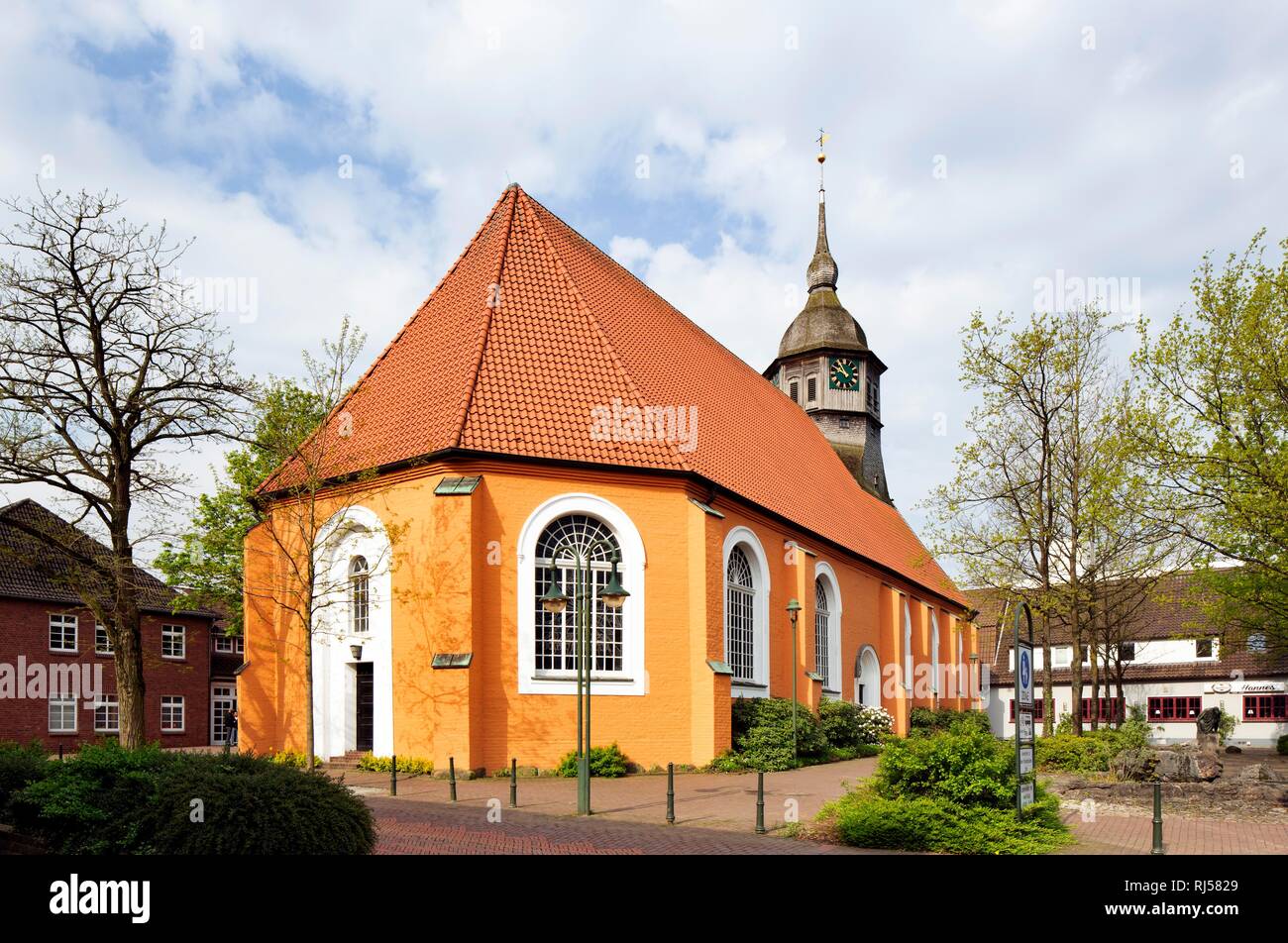 Protestant Church of St. Liborius, Bremervörde, Lower Saxony, Germany Stock Photo