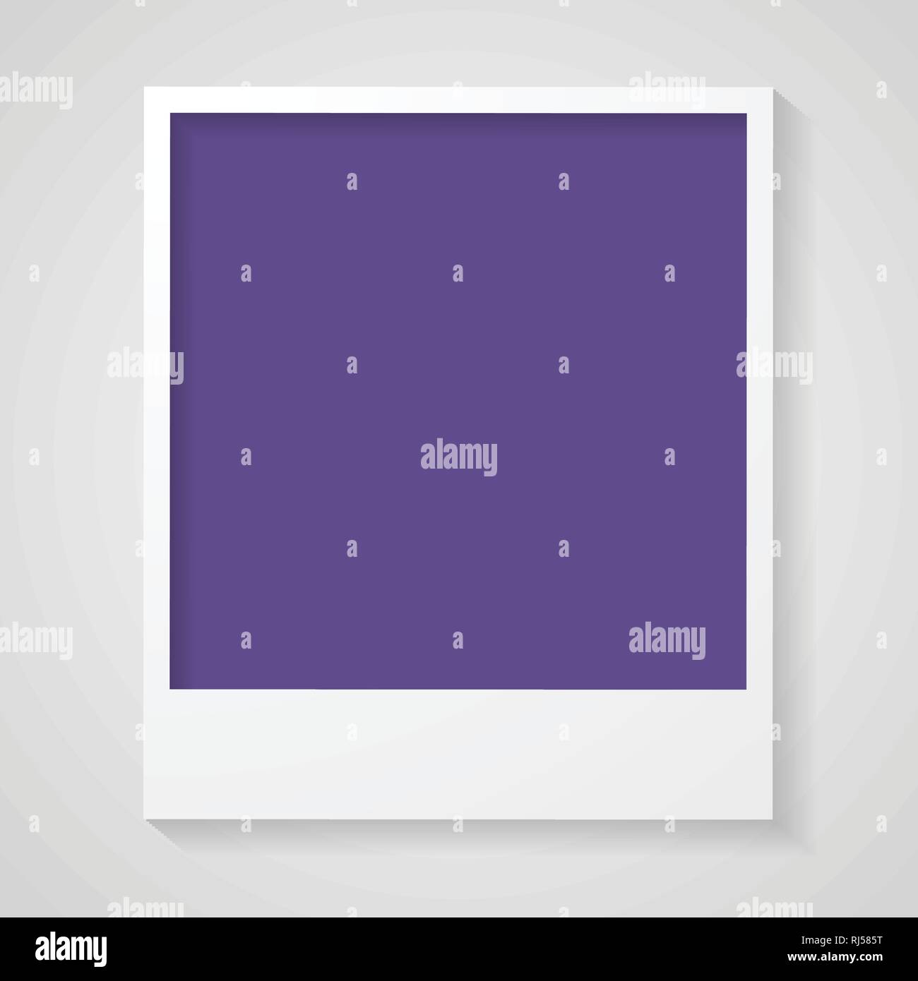 Photo frame with trend color ultra violet 2018. Vector modern graphic design Stock Vector
