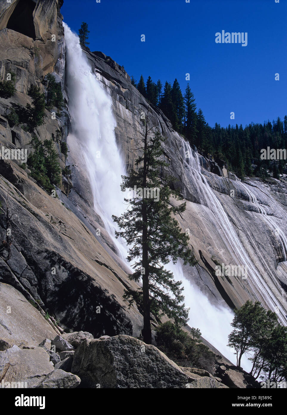 Nevada Fall, Yosemite Nationalpark Stock Photo